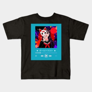 Vibrant Japanese Song Thumbnail Kids T-Shirt